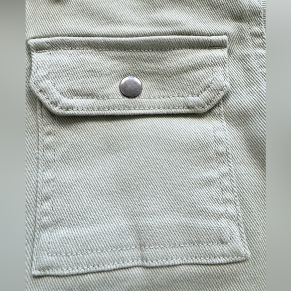 Colorful Planet Boys Zip Front Shacket Neutral Khaki Green Two Pocket M(… - Picture 4 of 16